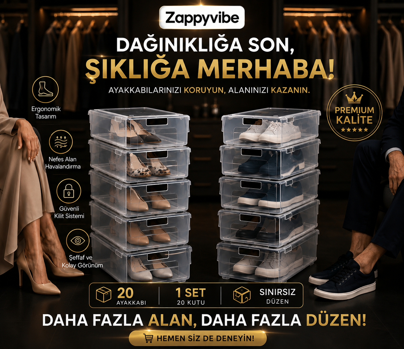 Zappyvibe: Ayakkabı Premium Düzen Sistemi