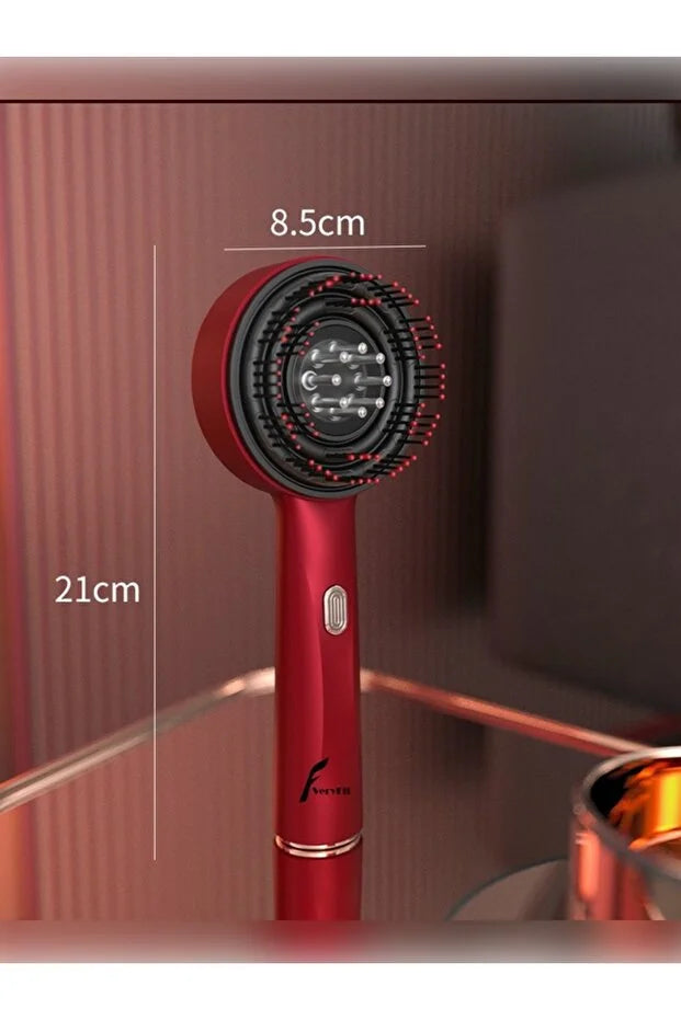 ZappyVibe HairBoost – Saç Masajlı Serum Hazneli LED Terapi Tarağı