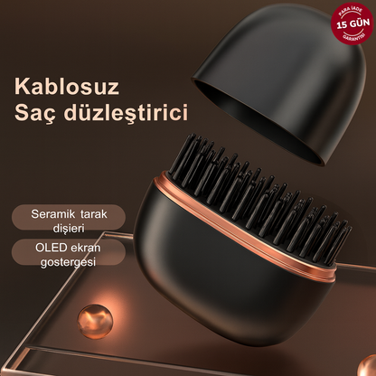 Zappyvibe Mini taşınabilir kablosuz saç düzleştirici elektrikli maşa