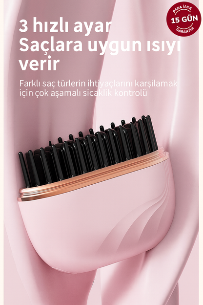 Zappyvibe Mini taşınabilir kablosuz saç düzleştirici elektrikli maşa