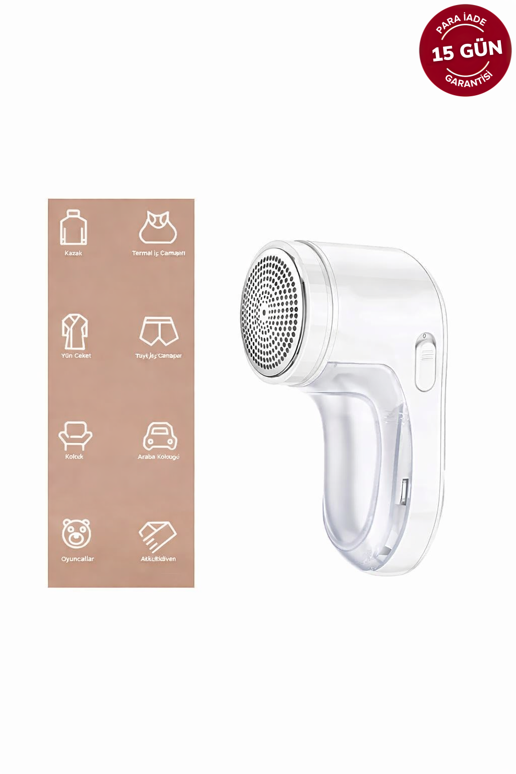 Şarjlı Tüy ve Tiftik Temizleme Makinesi Extra Bıçak Hediyeli