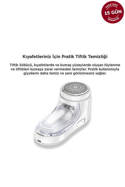Şarjlı Tüy ve Tiftik Temizleme Makinesi Extra Bıçak Hediyeli